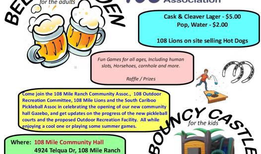 Poster - 108 Mile Ranch Community Association