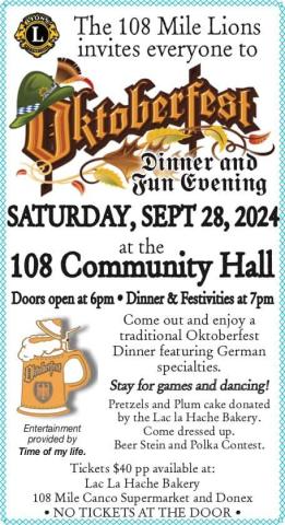 Poster - Oktoberfest - Sept 28, 2024