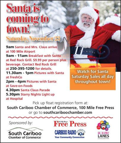 santa and parade
