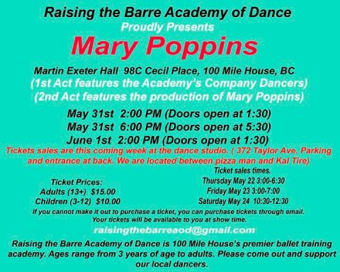 Poster - Raising the Barre Academy