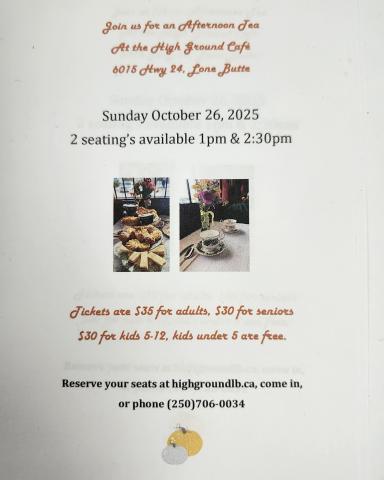 high tea poster