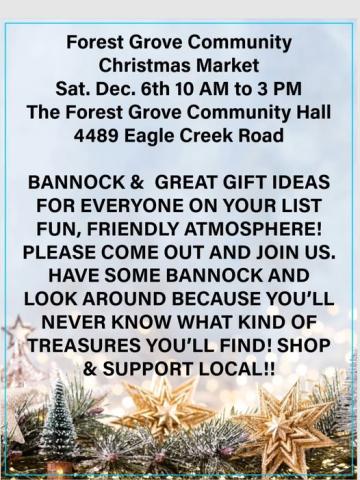 Poster - Forest Grove Community Christmas Market