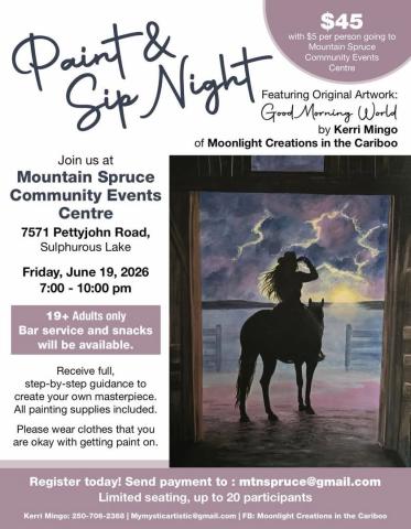 Poster - Paint & Sip Nite
