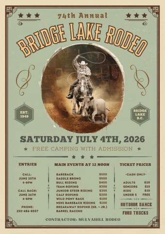 Poster - Bridge Lake Rodeo