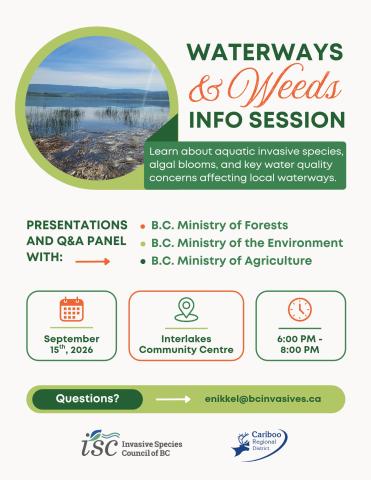 Poster - Waterways and Weeds Info Session