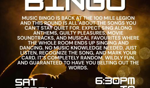 Poster Music Bingo