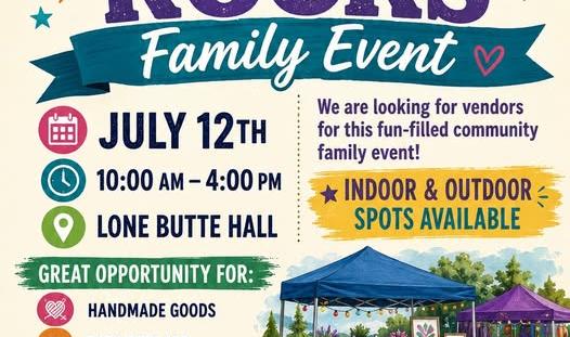 lone butte rocks poster