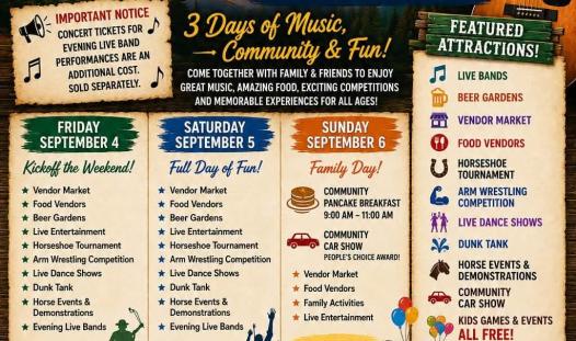 Poster - Bridge Lake Music Days