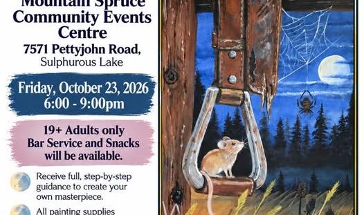 Poster - Paint & Sip Evening