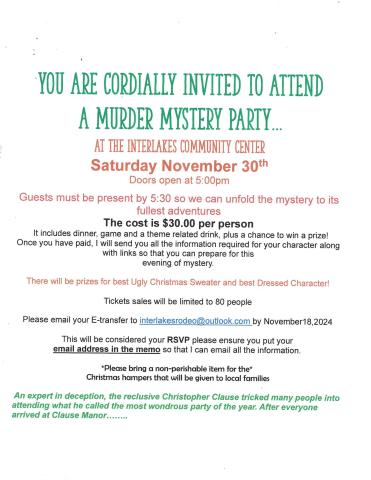 murder mystery poster