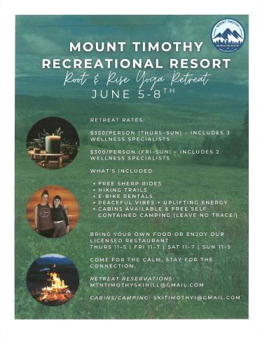 yoga retreat poster