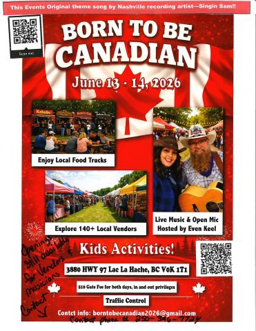 born to be canadian poster