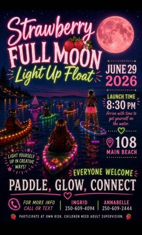 Poster -Strawberry Full Moon Light up Float