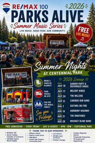 Poster - Parks Alive - Summer Music Series