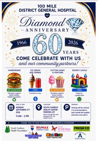 Poster - 60th Anniversary 100 Mile District Hospital