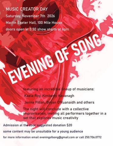 Poster - Evening of Song