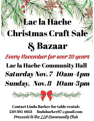 Poster - Lac La Hache Christmas Craft Sale